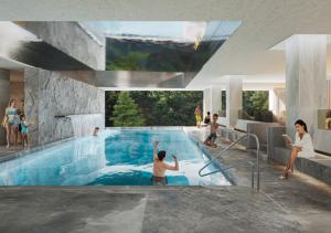 11 Bazen ve Vodnim svete s vyhledem do lesa