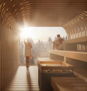 Panoramaticka sauna Svate Barbory